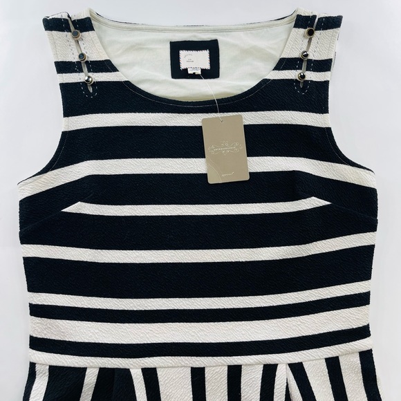 ANTHROPOLOGIE ANTONIA PEPLUM TOP SIZE MEDIUM - Picture 6 of 8